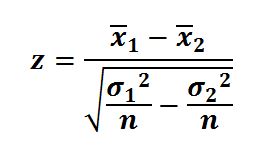 z-statistic-difference-of-two-means